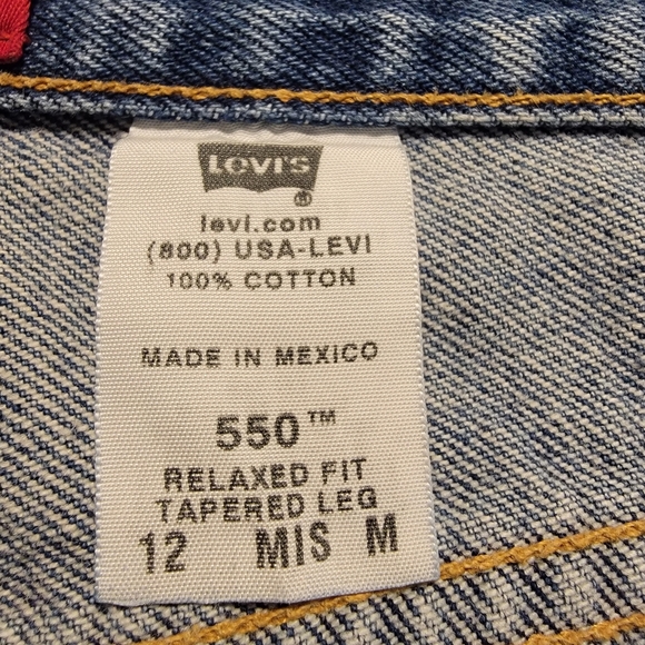 Y2k Womens Classic 550 Relaxed Fit Tapered Leg Jeans - Picture 5 of 8